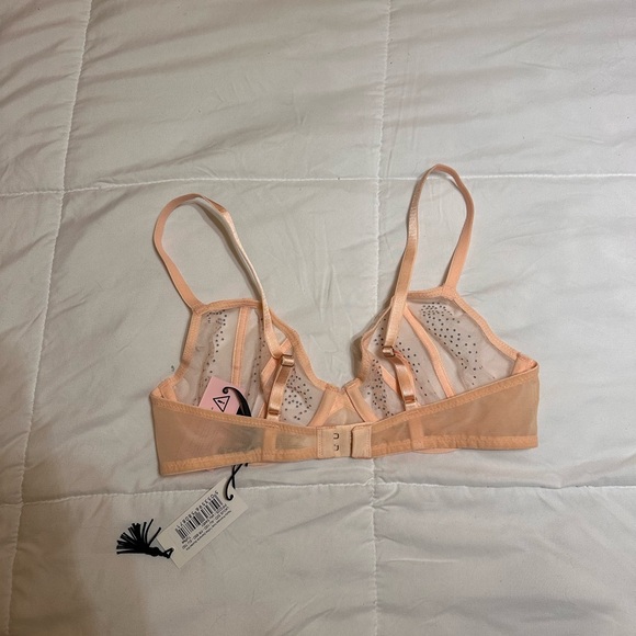 Playful Promises: Nola Toffee Diamanté studded bra size 32D - Picture 3 of 6